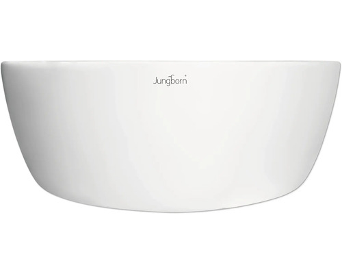 Jungborn Logo auf weißer Waschschüssel