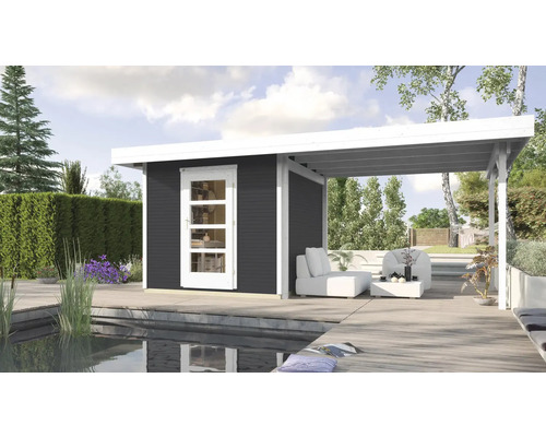 Gartenhaus weka Designhaus 172 B Gr. 3 inkl. Fußboden 634 x 377 cm anthrazit Gartenhaus weka Designhaus 172 B Gr. 3 inkl. Fußboden 634 x 377 cm anthrazit