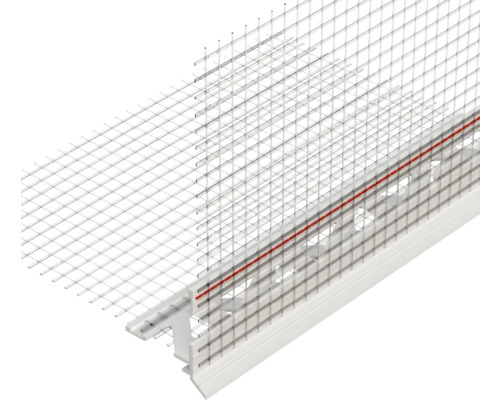 PROTEKTOR Tropfkantenprofil Hart-PVC für WDVS für Putzstärke 10 mm 2500 x 100 x 100 mm