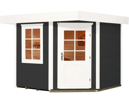 Gartenhaus mit Fenster und Tür