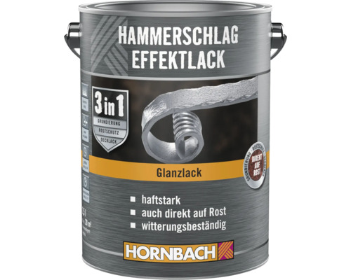 Farbe Hammerschlag Effektlack im Metalleimer