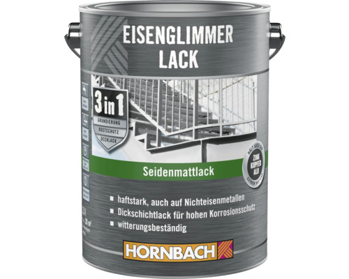 HORNBACH Eisenglimmer Metallschutzlack DB 703 eisengrau 2,5 l