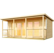 Holz Gartenhaus mit Veranda und Doppeltür