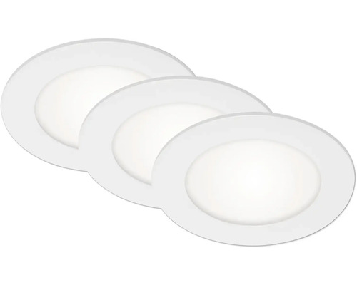 Drei runde LED Einbaustrahler