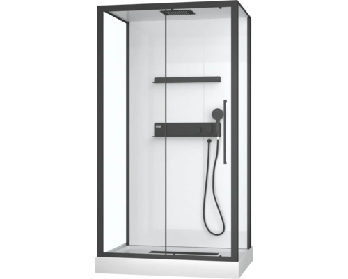 Komplettdusche Aurlane Phantom 115 x 90 x 230 cm schwarz Komplettdusche Aurlane Phantom 115 x 90 x 230 cm schwarz