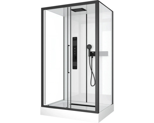 Komplettdusche Aurlane Urban 2 115 x 90 x 215 cm schwarz Komplettdusche Aurlane Urban 2 115 x 90 x 215 cm schwarz