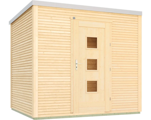 Gartenhaus mit Tür und Fenstern