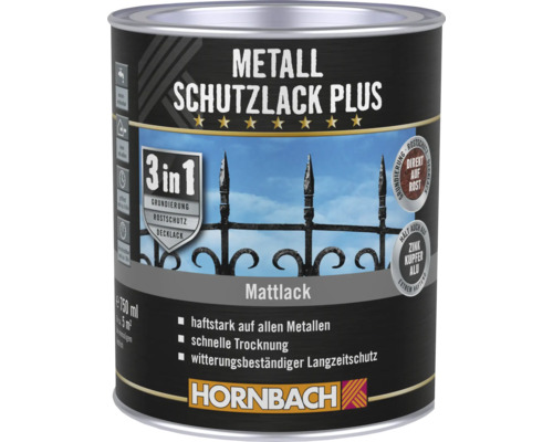 HORNBACH Metallschutzlack Plus matt anthrazit 750 ml