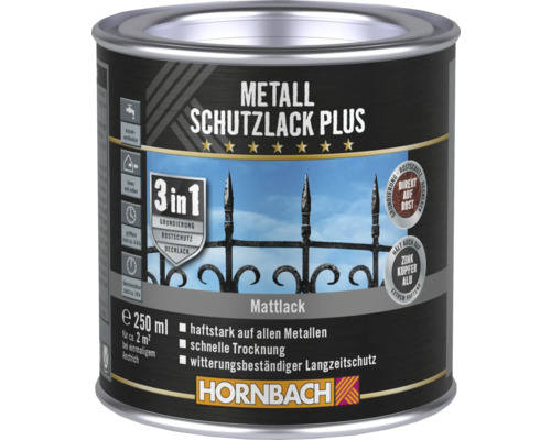 HORNBACH Metallschutzlack Plus matt anthrazit 250 ml