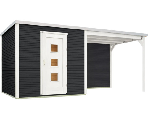 Gartenhaus mit Anbau aus Holz