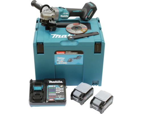 Makita Akku Winkelschleifer Set mit Zubehör und Transportkoffer