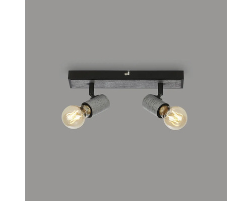 Deckenleuchte mit zwei Strahlern und Leuchtmitteln