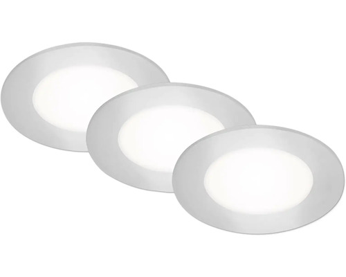 Drei runde LED-Einbauleuchten