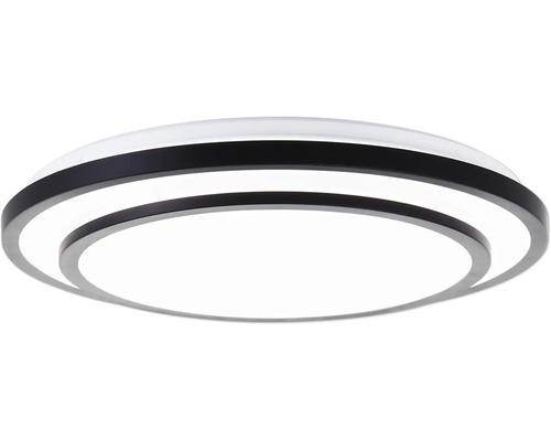 Runde LED Deckenleuchte mit schwarzem Rand