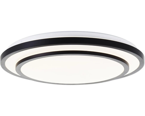 Runde Deckenleuchte mit schwarzem Rand
