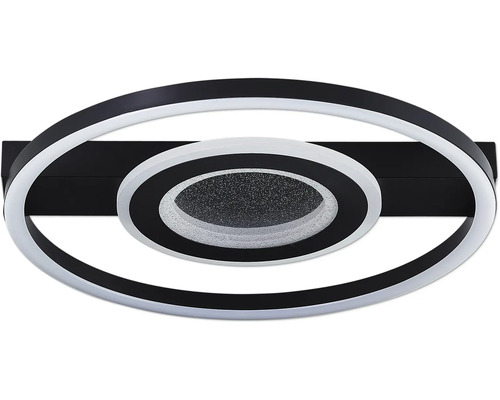 LED-Deckenleuchte mit zwei Ringen und zentralem Element