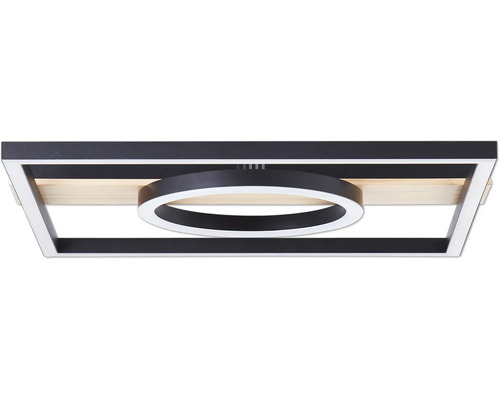 Quadratische LED Deckenleuchte mit Ringelement