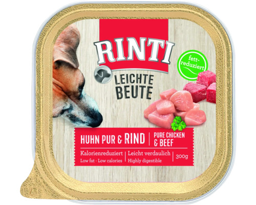 Hundefutter nass RINTI Leichte Beute Huhn & Rind 300 g