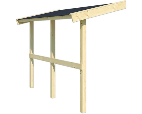 Holzunterstand mit Dachpappe