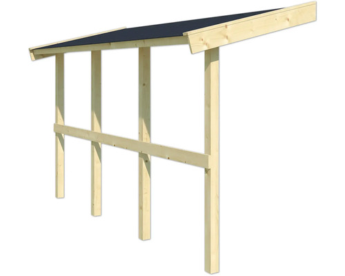 Holzunterstand mit Dach
