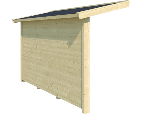 Holzlager für den Garten mit Dach