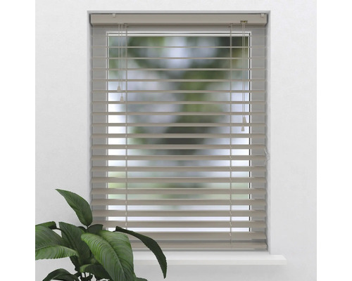 Fenster mit horizontalen Jalousien zur Lichtregulierung