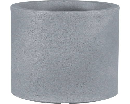 Blumentopf geli Rondo Topf aus Kunststoff 29x29x24,5 cm betonfarbe hell Zylinderförmiger Pflanztopf aus Stein