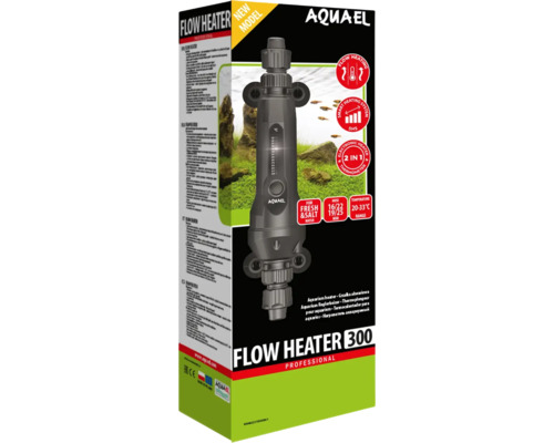 Heizer AQUAEL FLOW HEATER 2.0 300 W Durchlaufheizer für Montage außerhalb des Aquariums Schlauch 16/22 und 19/25 mm Smart Heating System