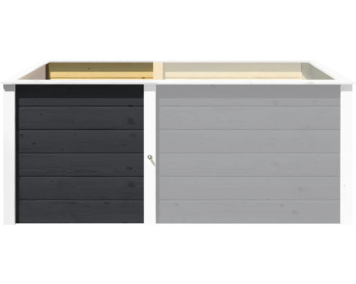 Gartenschrank mit Schiebetür aus Holz