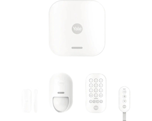 Alarmgerät Sirene Yale 0 ° 0 ° 1000 m Reichweite Smart Home-fähig Bluetooth WLAN - weiß