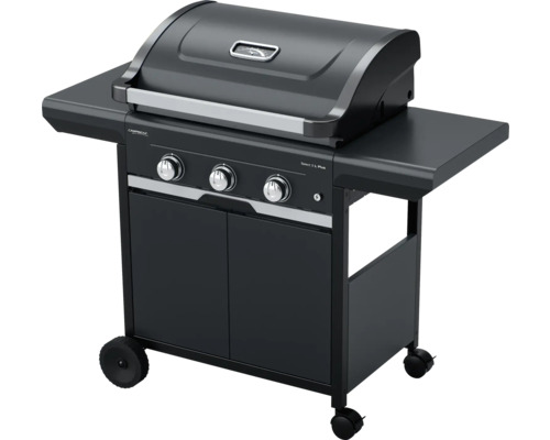 Gasgrill mit drei Brennern, Ablageflächen und Schrank