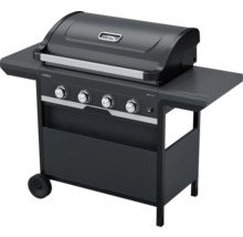 Gasgrill mit vier Brennern und Seitenablagen für den Außenbereich