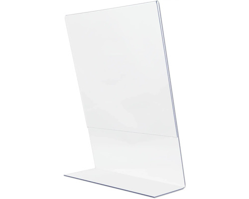 Tischaufsteller schräg transparent DIN A4-0