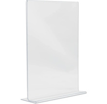 Tischaufsteller gerade transparent DIN A4