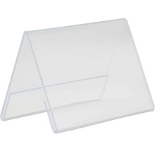 Tischaufsteller gerade transparent DIN A7
