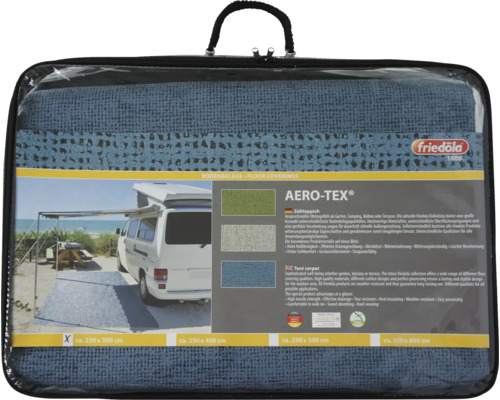 Zeltteppich Aero-Tex grau 250x500 cm