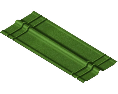 Onduline® C 100 Firsthaube mattes grün 1000 mm x 180 mm x 180 mm x 3 mm Einzelne grüne Dachplatte