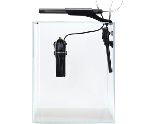 Aquarium mit Beleuchtung und Filter