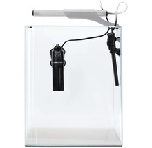 Aquarium mit Innenfilter und Beleuchtung