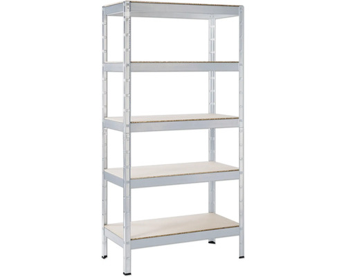 Regal mit fünf Ablageflächen für Lager und Keller