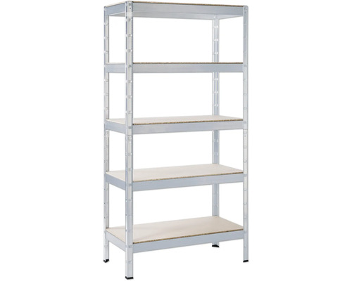 Metallregal mit fünf Regalböden