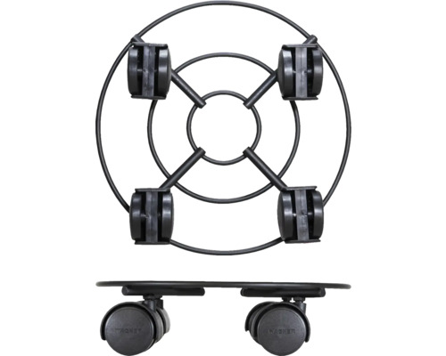 Wagner Pflanzenroller aus Metall mit vier Rollen