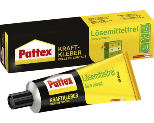 Pattex Kraftkleber lösemittelfrei, 65 Gramm Tube und Karton