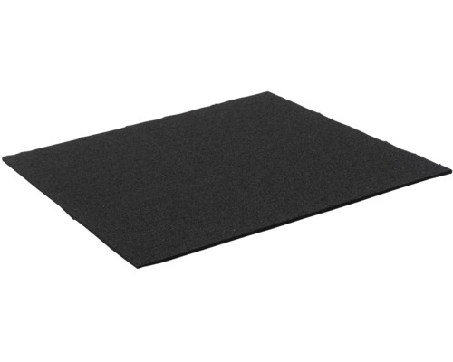 Waschmaschinenunterlage 60 x 60 x 1,5 cm recyclet Schwarze Filtermatte