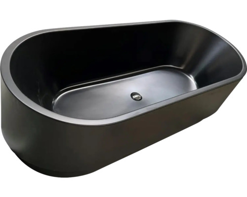 Freistehende Badewanne aus Sanitäracryl mit Ablaufgarnitur