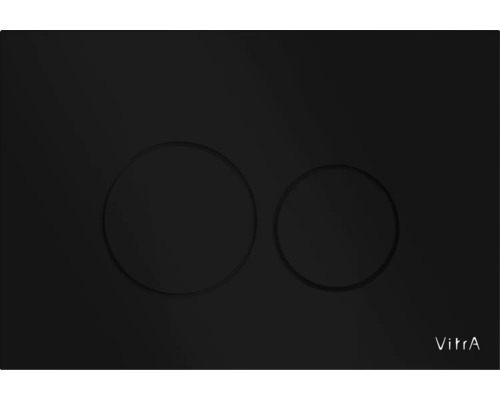 Betätigungsplatte VitrA Origin Platte schwarz glänzend / Taster schwarz glänzend 740-1601