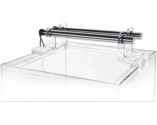 Aquarium LED Halter sera Scaper Cube Light Set Tube Holder mit 2 LED daylight sunrise 360 Acrylglashalter für alle sera scaper cubes 40 cm Aquarium mit Beleuchtung