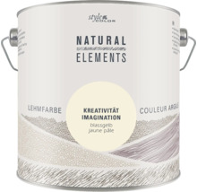 StyleColor NATURAL ELEMENTS Lehmfarbe konservierungsmittelfrei Kreativität blassgelb 2,5 l