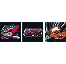 Leinwandbild Cars 3er-Set 3x 30x30 cm