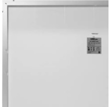 Solarpanel mit Produktetikett